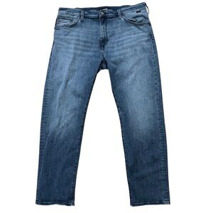 Mavi Jeans Mens Size 38x32 Denim Zach Straight Leg 5-Pockets Stretch Blue